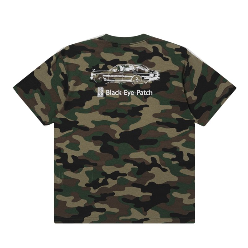 画像2: BlackEyePatch/RHINESTONE DOUBLE R LOGO TEE (WOODLAND CAMO)