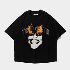 画像1: TIGHTBOOTH/BURNING S/S T-SHIRT（Black）［バーニングT-26夏］ (1)