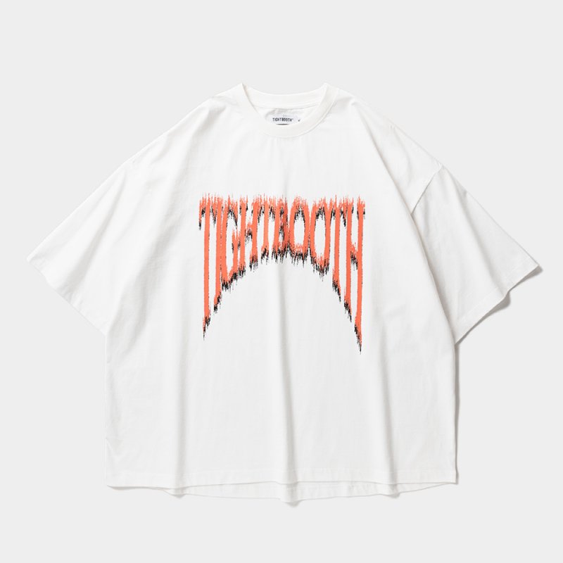 画像1: TIGHTBOOTH/JAGGED LOGO S/S T-SHIRT（White）［ジャッジドロゴT-26夏］