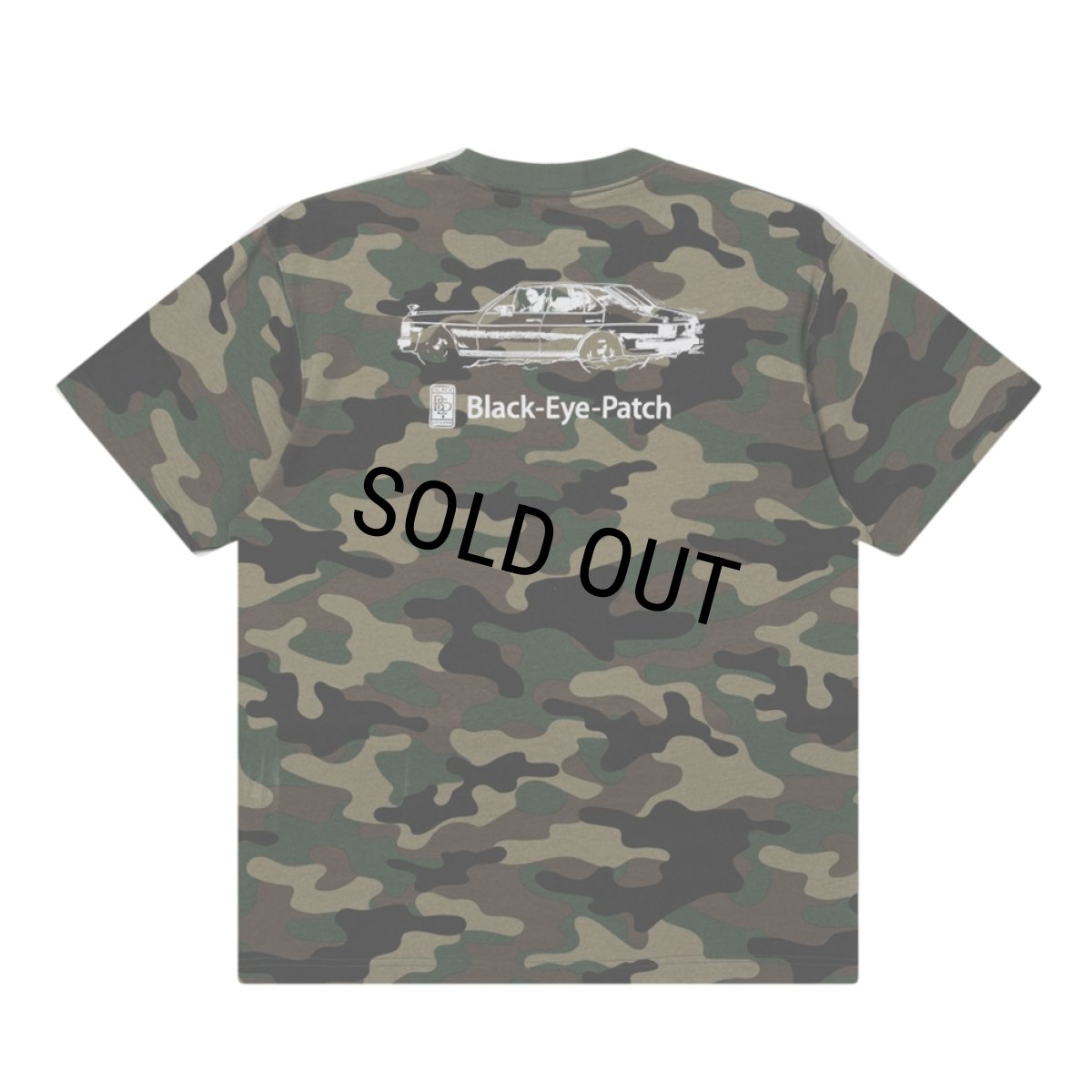 画像2: BlackEyePatch/RHINESTONE DOUBLE R LOGO TEE （WOODLAND CAMO） (2)