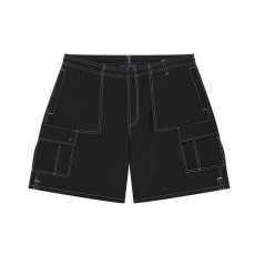 画像1: BlackEyePatch/3 LETTER OE CARGO SWIM SHORTS（BLACK） (1)