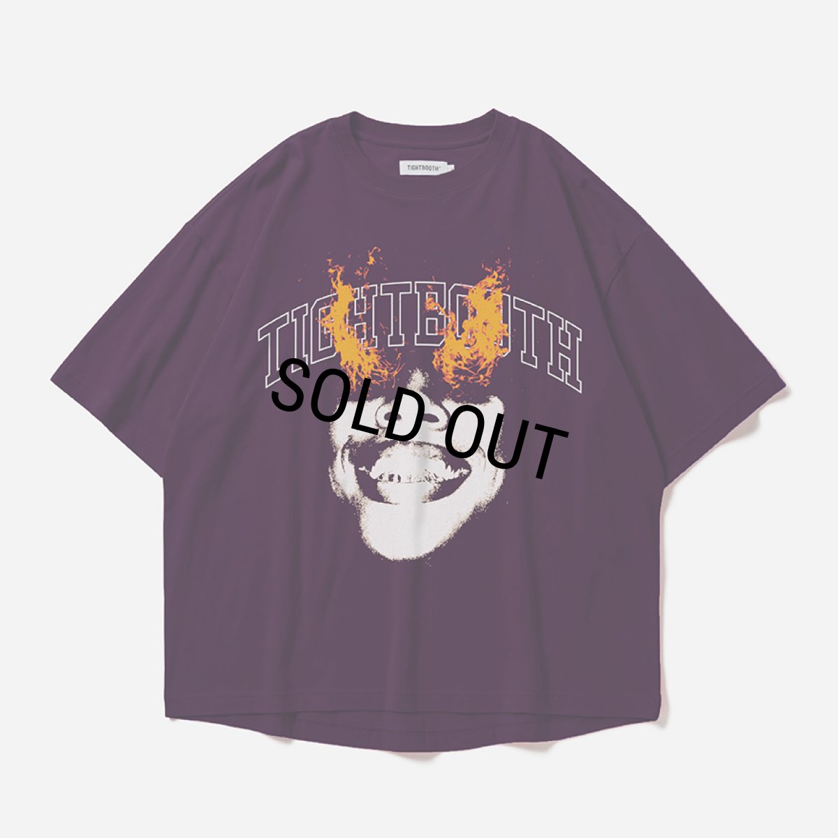 画像1: TIGHTBOOTH/BURNING S/S T-SHIRT（Purple）［バーニングT-26夏］ (1)