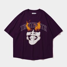 画像1: TIGHTBOOTH/BURNING S/S T-SHIRT（Purple）［バーニングT-26夏］ (1)