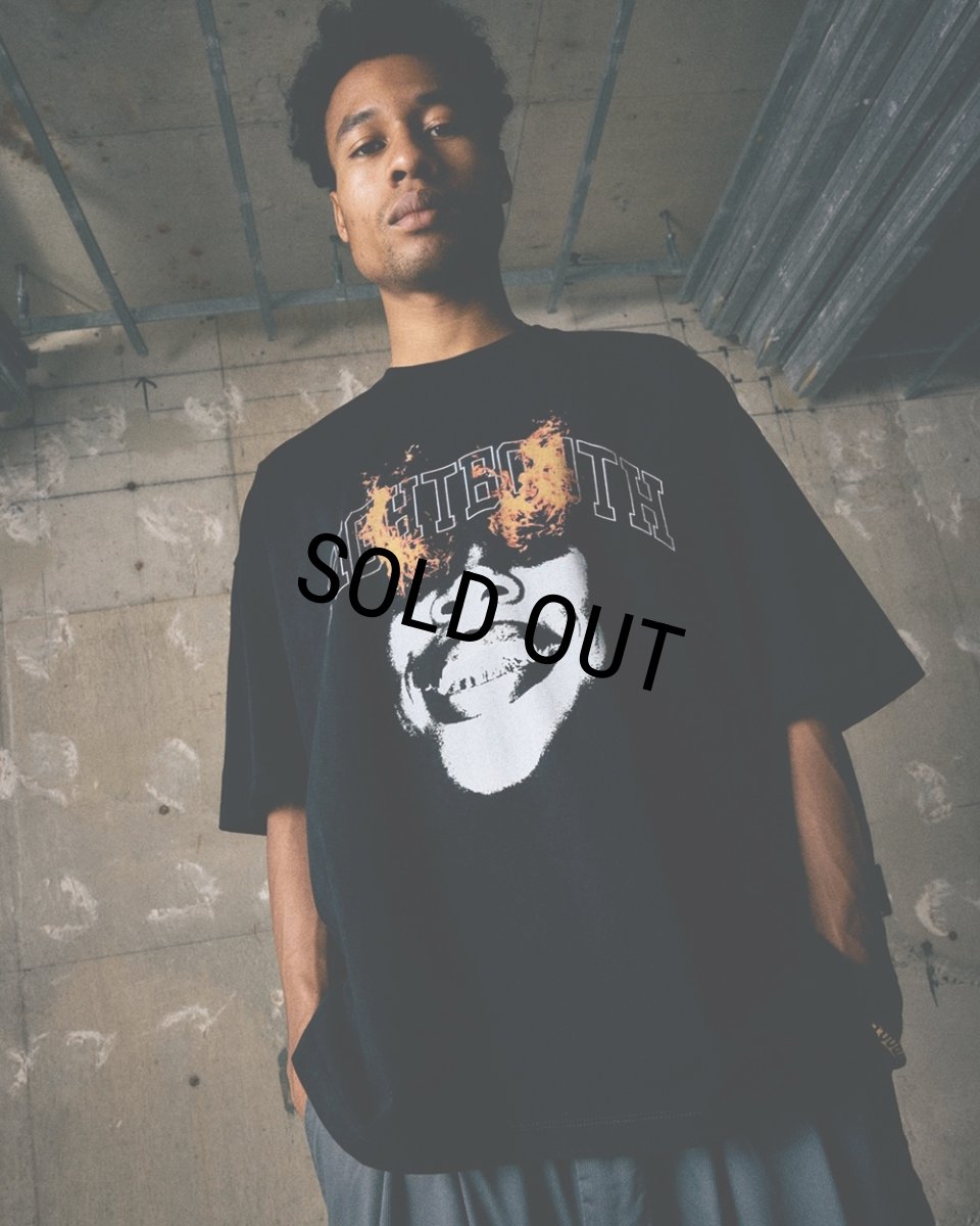 画像3: TIGHTBOOTH/BURNING S/S T-SHIRT（Black）［バーニングT-26夏］ (3)