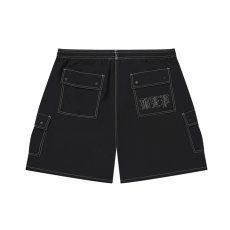 画像2: BlackEyePatch/3 LETTER OE CARGO SWIM SHORTS（BLACK） (2)