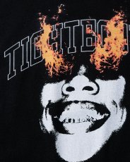 画像2: TIGHTBOOTH/BURNING S/S T-SHIRT（Black）［バーニングT-26夏］ (2)