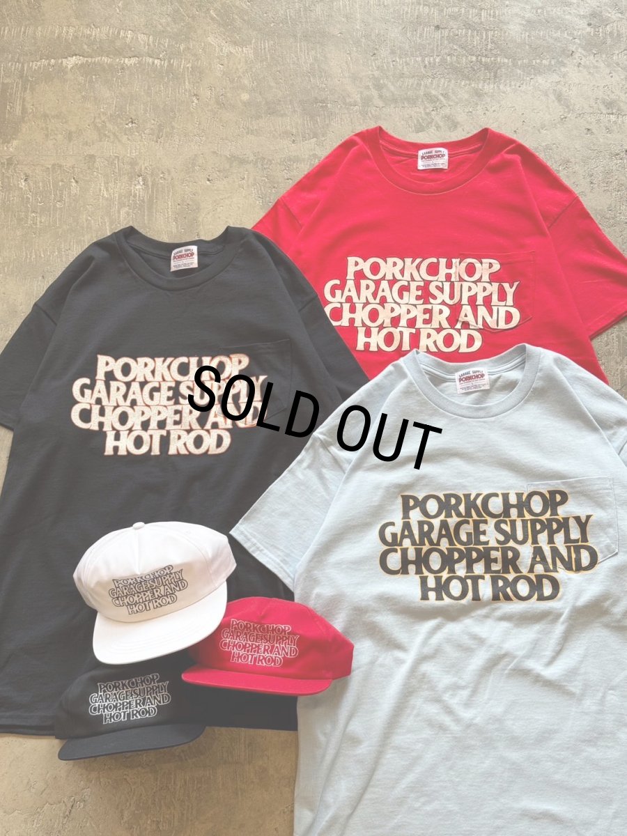 画像4: PORKCHOP/C&H LOGO POCKET TEE（LIGHT BLUE）［C&HロゴポケT-26春夏］ (4)