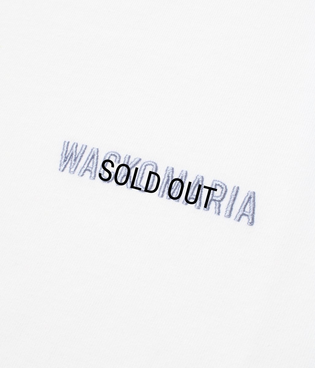 画像2: WACKO MARIA/WASHED HEAVY WEIGHT T-SHIRT（WHITE）［刺繍T-26秋冬］ (2)