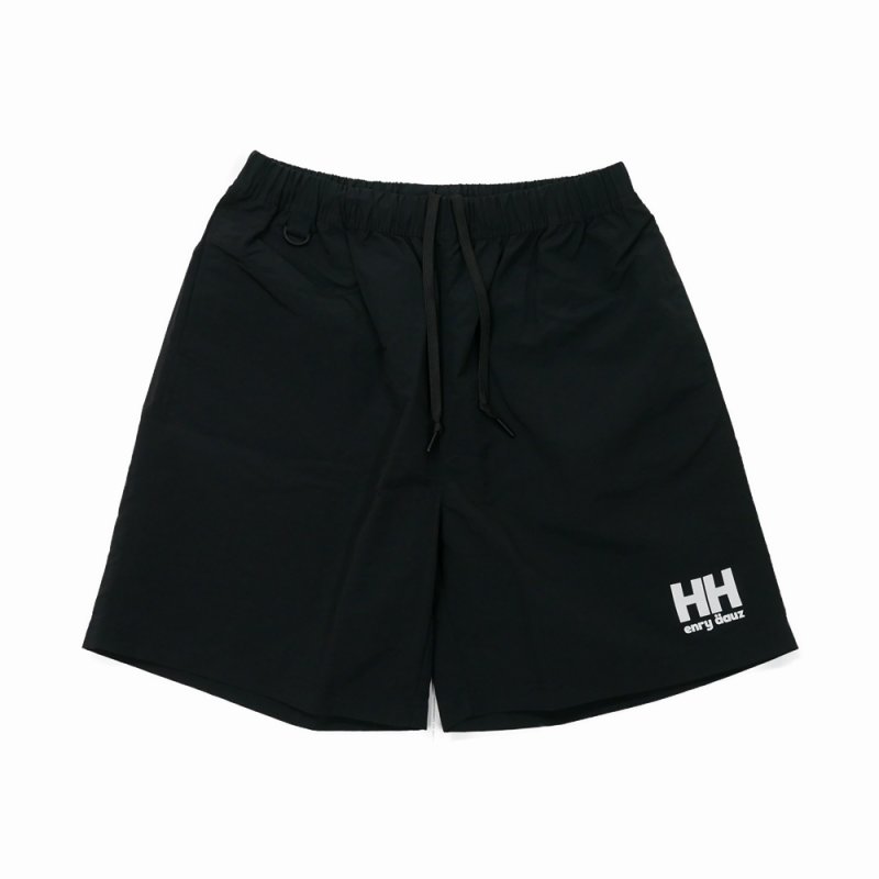 画像1: ROUGH AND RUGGED/NYLON SHORTS（BLACK）［ナイロンショーツ-26春夏］