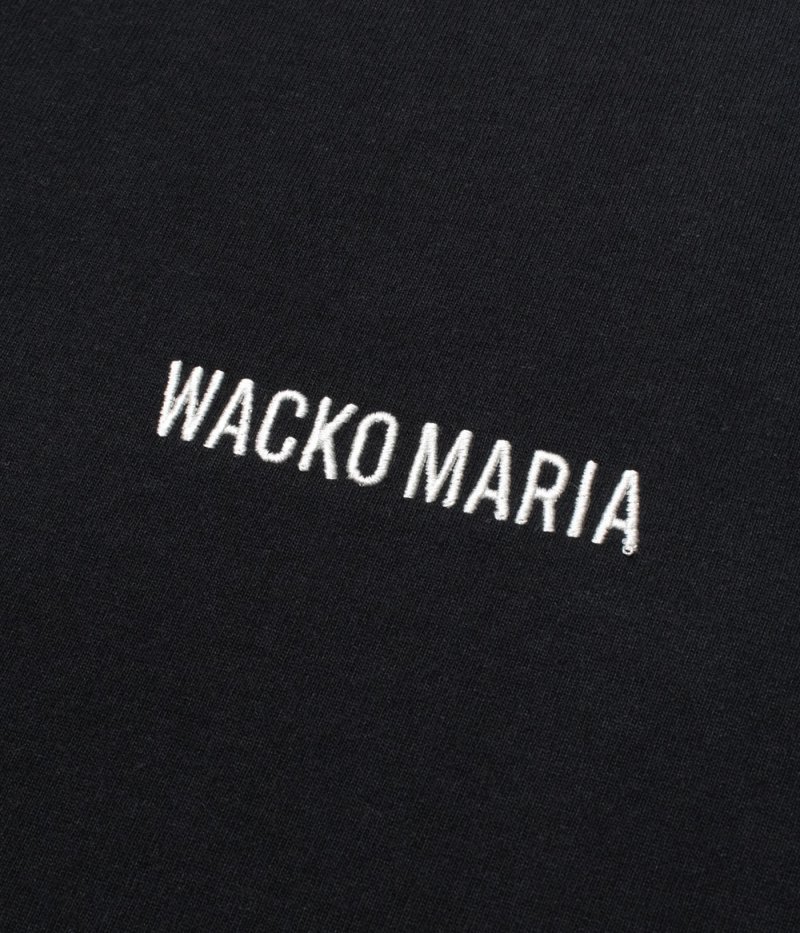 画像2: WACKO MARIA/WASHED HEAVY WEIGHT T-SHIRT（BLACK）［刺繍T-26秋冬］