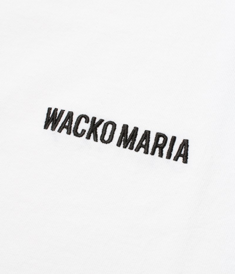 画像2: WACKO MARIA/WASHED HEAVY WEIGHT T-SHIRT（WHITE）［刺繍T-26秋冬］