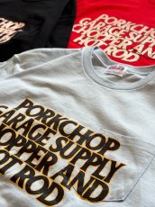 画像3: PORKCHOP/C&H LOGO POCKET TEE（LIGHT BLUE）［C&HロゴポケT-26春夏］ (3)
