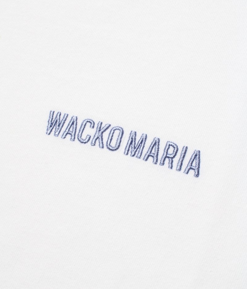 画像2: WACKO MARIA/WASHED HEAVY WEIGHT T-SHIRT（WHITE）［刺繍T-26秋冬］