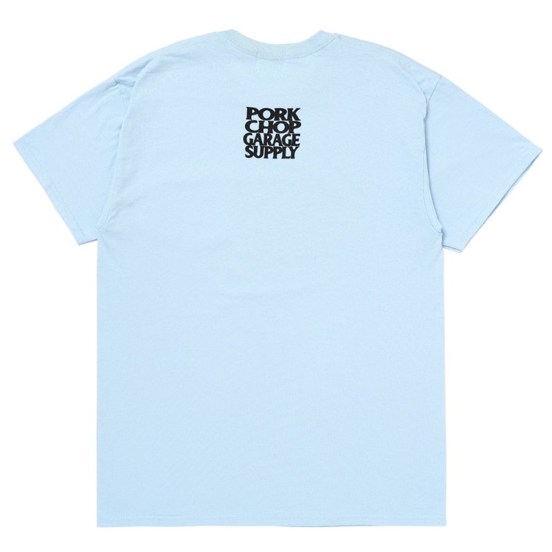 画像2: PORKCHOP/C&H LOGO POCKET TEE（LIGHT BLUE）［C&HロゴポケT-26春夏］