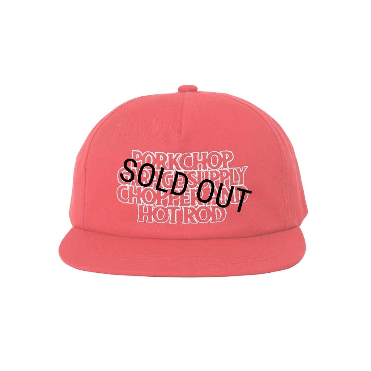 画像1: PORKCHOP/C&H LOGO COTTON CAP（RED）［C&Hロゴコットンキャップ-26春夏］ (1)