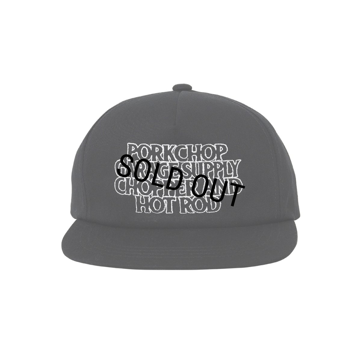 画像1: PORKCHOP/C&H LOGO COTTON CAP（BLACK）［C&Hロゴコットンキャップ-26春夏］ (1)