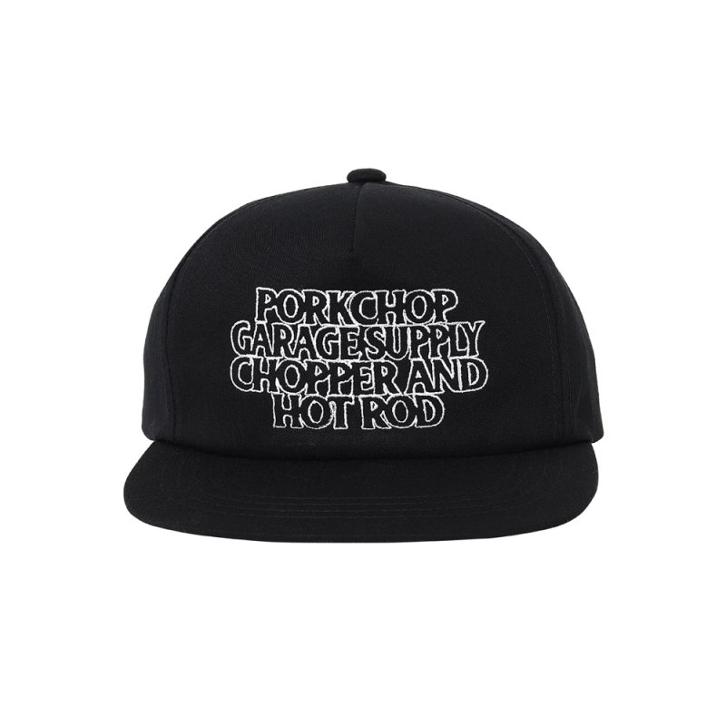 画像1: PORKCHOP/C&H LOGO COTTON CAP（BLACK）［C&Hロゴコットンキャップ-26春夏］