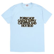 画像1: PORKCHOP/C&H LOGO POCKET TEE（LIGHT BLUE）［C&HロゴポケT-26春夏］ (1)