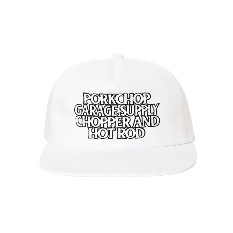 画像1: PORKCHOP/C&H LOGO COTTON CAP（WHITE）［C&Hロゴコットンキャップ-26春夏］