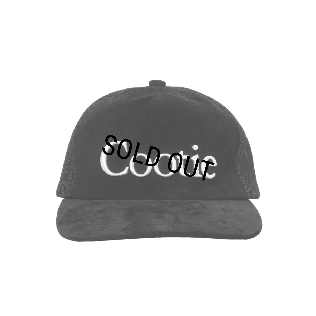 画像1: COOTIE PRODUCTIONS/Suede 5 Panel Mesh Cap（Black）［スウェード5パネルメッシュキャップ-26春夏］ (1)
