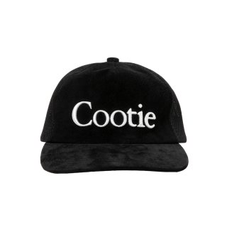 COOTIE PRODUCTIONS/Suede 5 Panel Mesh Cap（Black）［スウェード5