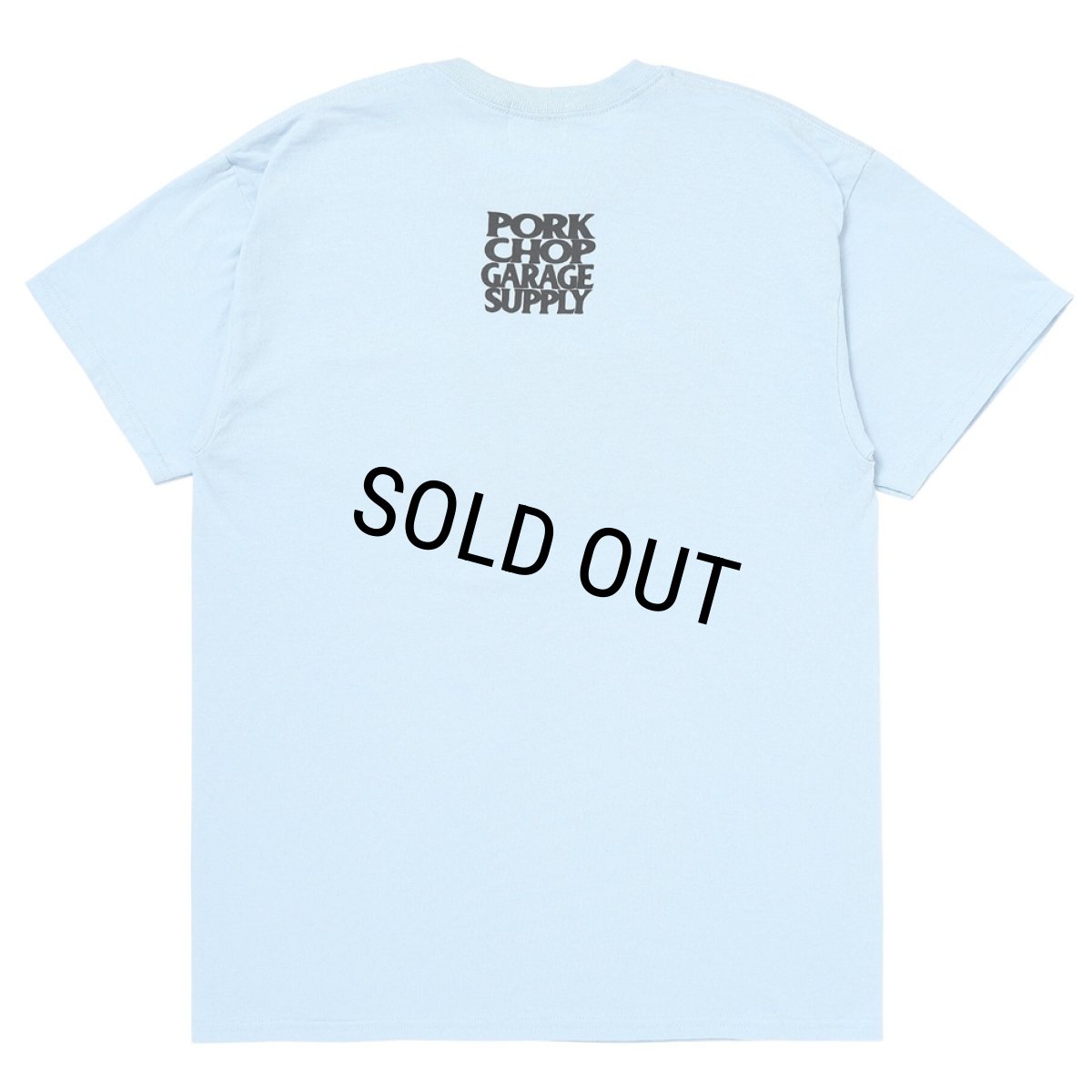 画像2: PORKCHOP/C&H LOGO POCKET TEE（LIGHT BLUE）［C&HロゴポケT-26春夏］ (2)