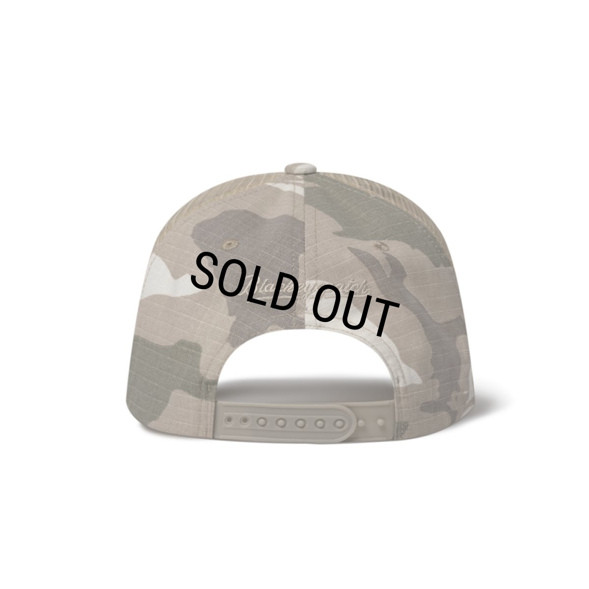 画像2: BlackEyePatch/LEATHER PATCHED MESH CAP（SAND CAMO） (2)