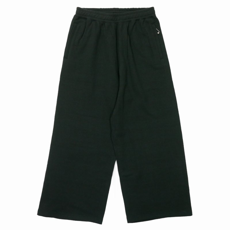 画像1: DAIRIKU/Silk-Cotton Wide Sweater Pants（Black）［ワイドスウェットパンツ-26秋冬］