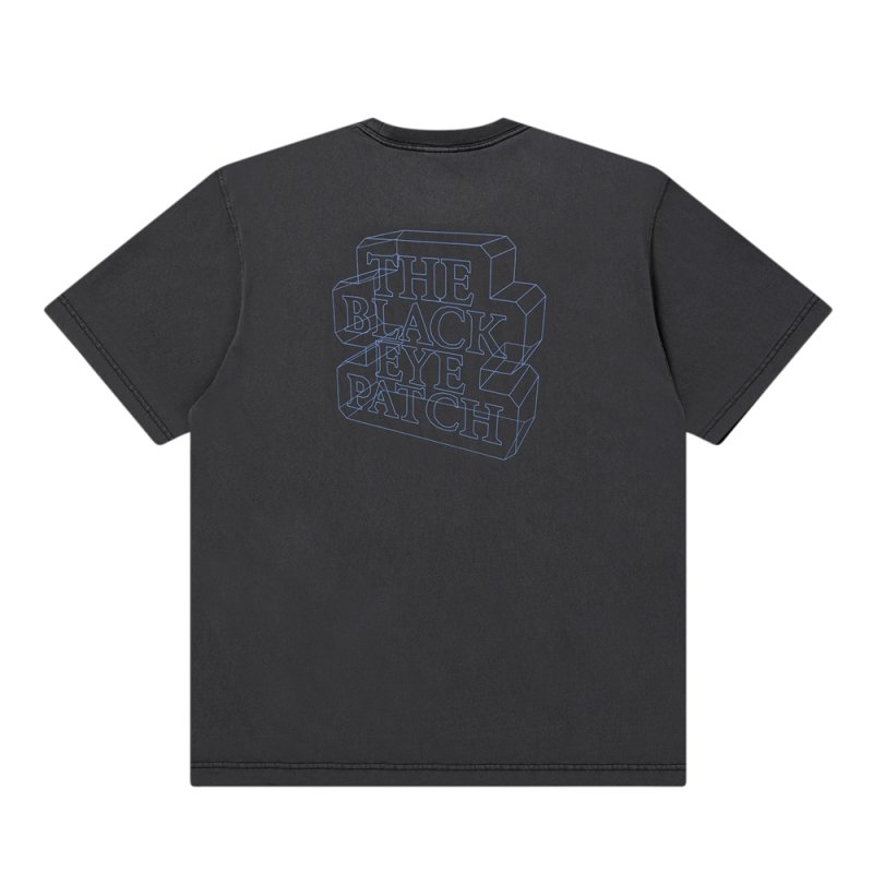 画像2: BlackEyePatch/POLYGON OG LABEL TEE（WASHED BLACK）