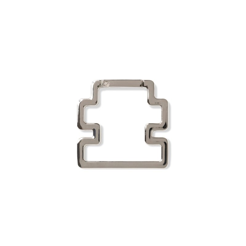 画像2: BlackEyePatch/OG LABEL SHAPED CARABINER（SILVER）