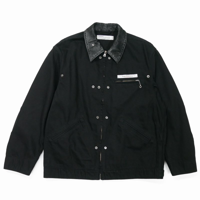 画像1: DAIRIKU/"Dairiku Work Wear" Vintage Wash Jacket（Black）［ヴィンテージウォッシュJKT-26秋冬］