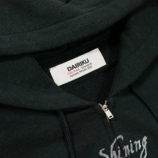 画像3: DAIRIKU/"Odd Hotel" Silk-Cotton Zip Up Hoodie（Black）［スウェットジップアップフーディー-26秋冬］ (3)