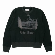 画像1: DAIRIKU/"Odd Hotel" Silk-Cotton Sweater（Black）［クルーネックスウェット-26秋冬］ (1)