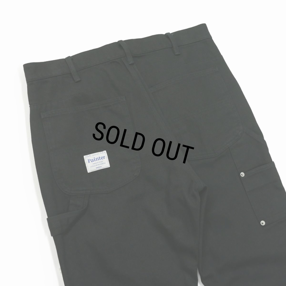 画像5: DAIRIKU/"Flare" Vintage Wash Painter Chino Pants（Black）［"フレア"ヴィンテージウォッシュペインターチノパン-26秋冬］ (5)