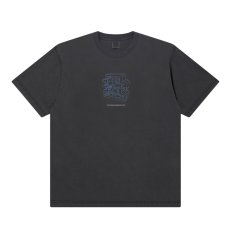 画像1: BlackEyePatch/POLYGON OG LABEL TEE（WASHED BLACK） (1)