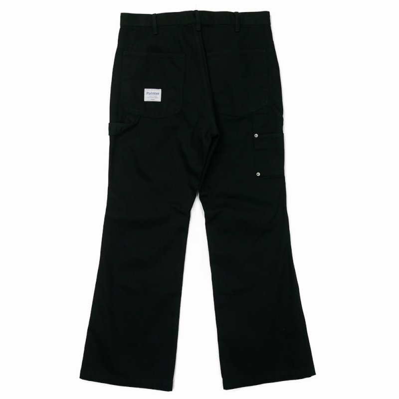 画像2: DAIRIKU/"Flare" Vintage Wash Painter Chino Pants（Black）［"フレア"ヴィンテージウォッシュペインターチノパン-26秋冬］