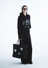 画像5: DAIRIKU/"Odd Hotel" Silk-Cotton Zip Up Hoodie（Black）［スウェットジップアップフーディー-26秋冬］ (5)