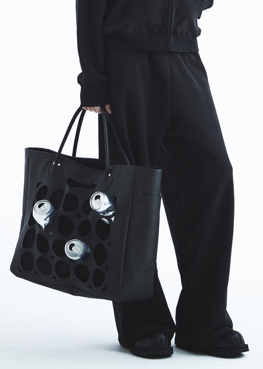 画像5: DAIRIKU/Silk-Cotton Wide Sweater Pants（Black）［ワイドスウェットパンツ-26秋冬］ (5)