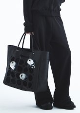画像5: DAIRIKU/Silk-Cotton Wide Sweater Pants（Black）［ワイドスウェットパンツ-26秋冬］ (5)