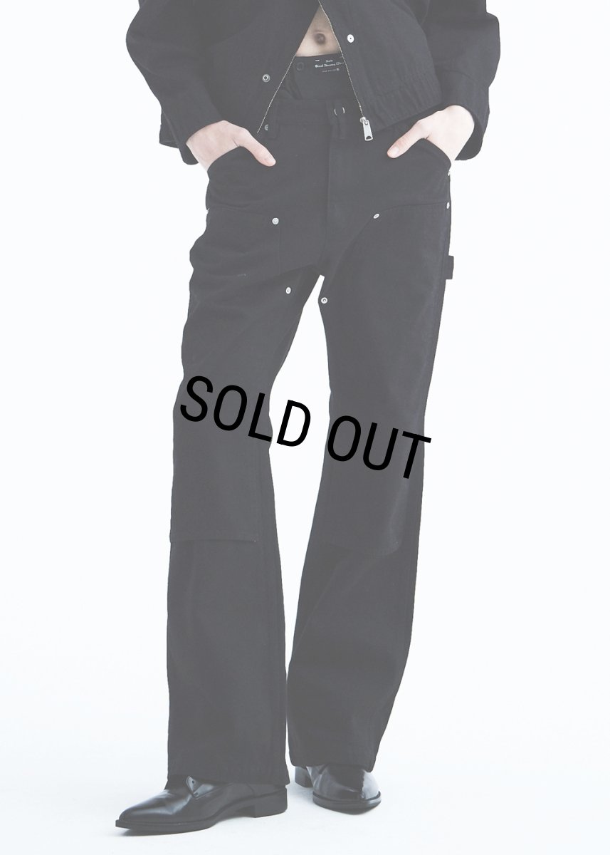 画像7: DAIRIKU/"Flare" Vintage Wash Painter Chino Pants（Black）［"フレア"ヴィンテージウォッシュペインターチノパン-26秋冬］ (7)