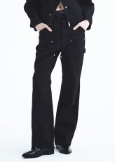 画像7: DAIRIKU/"Flare" Vintage Wash Painter Chino Pants（Black）［"フレア"ヴィンテージウォッシュペインターチノパン-26秋冬］ (7)