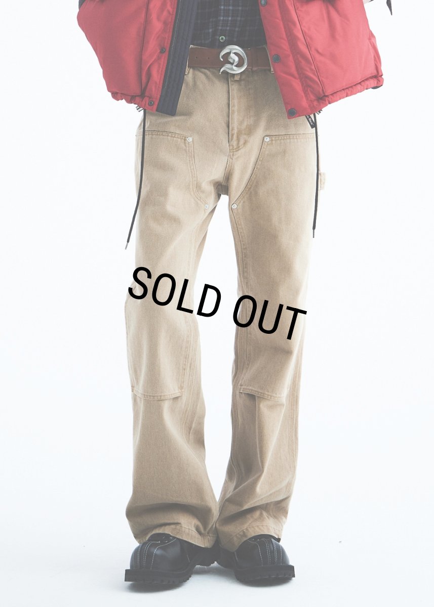 画像7: DAIRIKU/"Flare" Vintage Wash Painter Chino Pants（Beige）［"フレア"ヴィンテージウォッシュペインターチノパン-26秋冬］ (7)