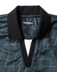 画像3: TIGHTBOOTH/JERSEY OPEN POLO（Black）［ジャージオープンポロ-26夏］ (3)