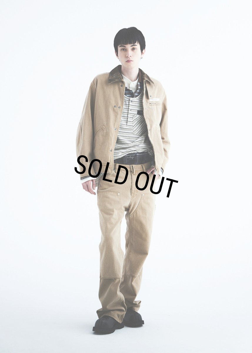 画像8: DAIRIKU/"Flare" Vintage Wash Painter Chino Pants（Beige）［"フレア"ヴィンテージウォッシュペインターチノパン-26秋冬］ (8)