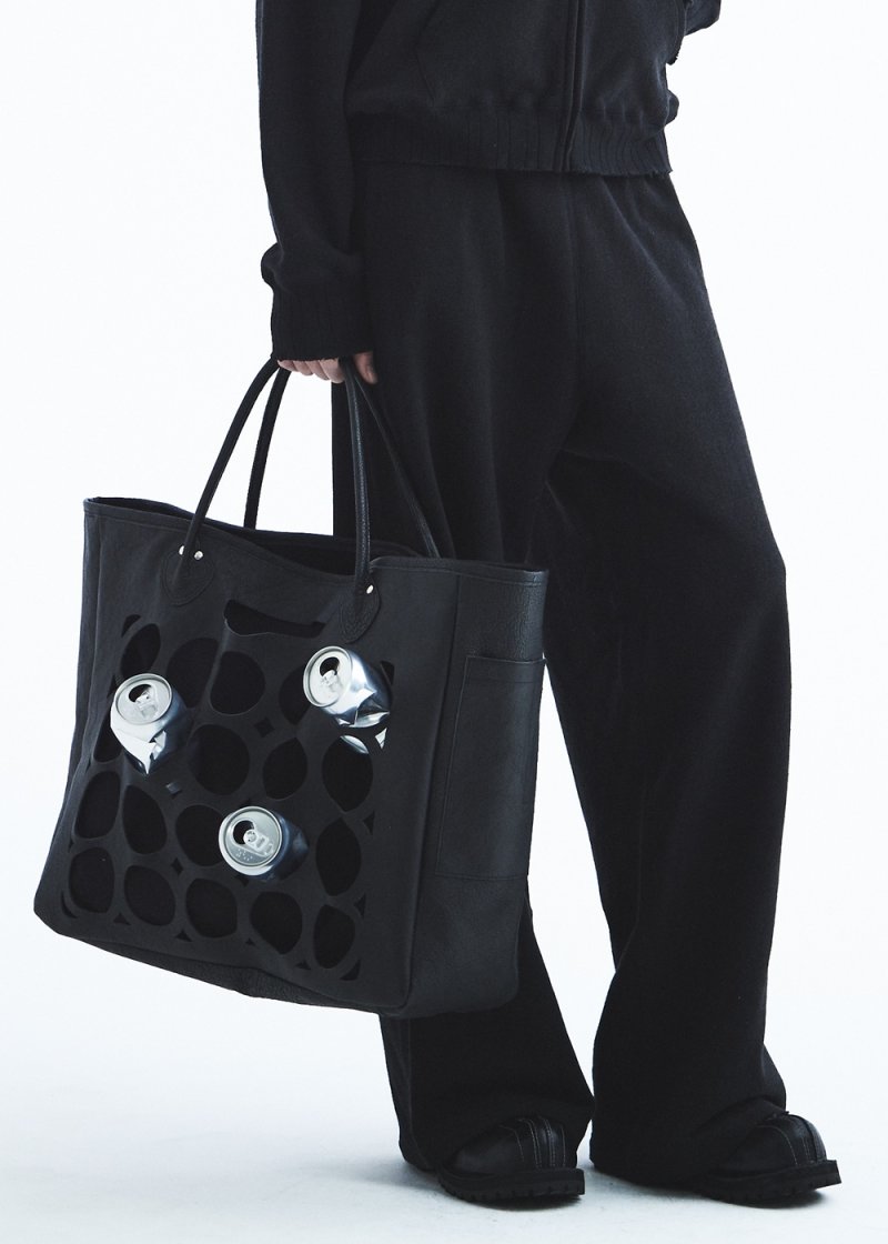 画像3: DAIRIKU/Silk-Cotton Wide Sweater Pants（Black）［ワイドスウェットパンツ-26秋冬］