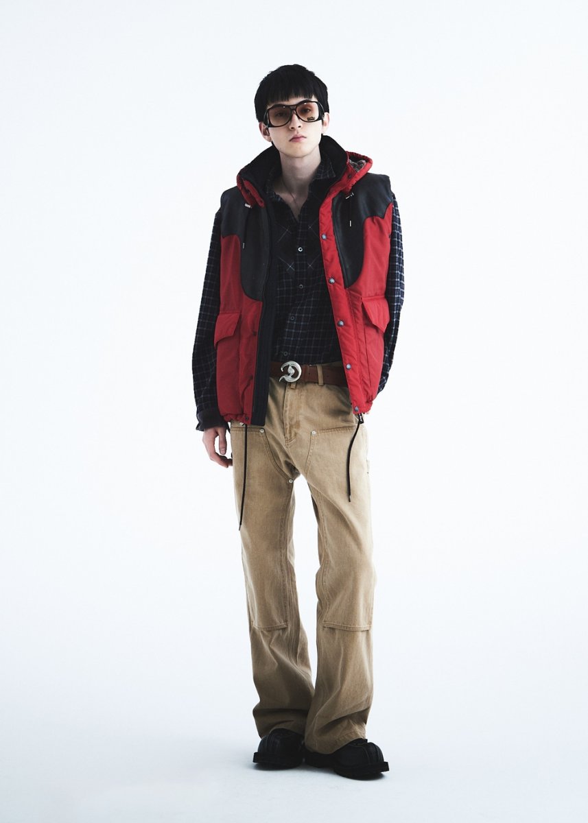 画像6: DAIRIKU/"Flare" Vintage Wash Painter Chino Pants（Beige）［"フレア"ヴィンテージウォッシュペインターチノパン-26秋冬］ (6)