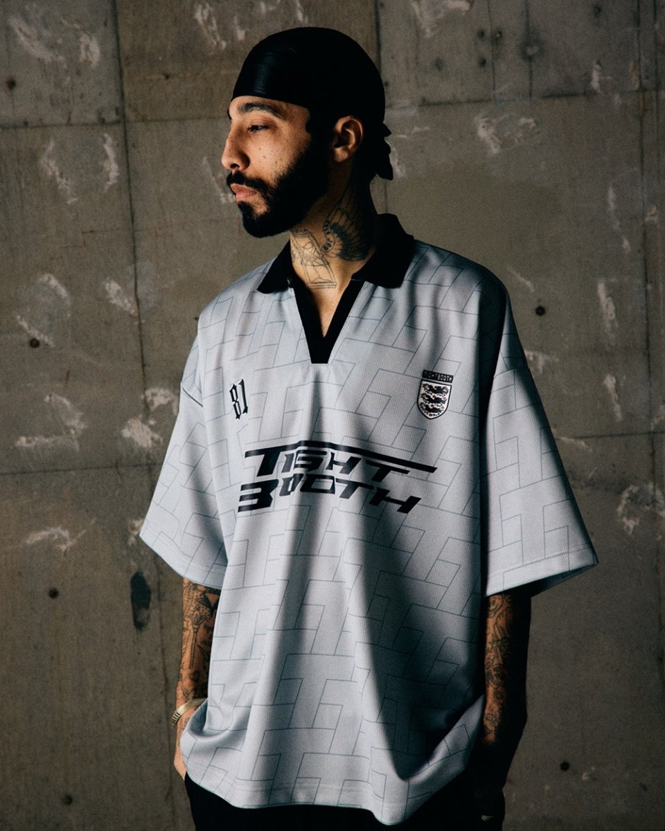 画像3: TIGHTBOOTH/JERSEY OPEN POLO（Gray）［ジャージオープンポロ-26夏］ (3)