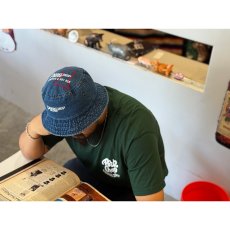 画像3: PORKCHOP/P POWER DENIM BUCKET HAT（DARK BLUE）［デニムバケットハット-26秋冬］ (3)
