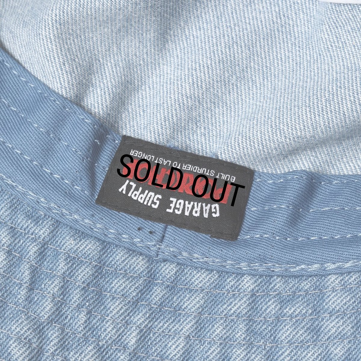 画像5: PORKCHOP/P POWER DENIM BUCKET HAT（LIGHT BLUE）［デニムバケットハット-26秋冬］ (5)