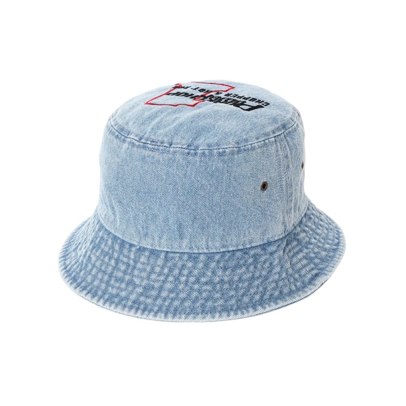 画像2: PORKCHOP/P POWER DENIM BUCKET HAT（LIGHT BLUE）［デニムバケットハット-26秋冬］